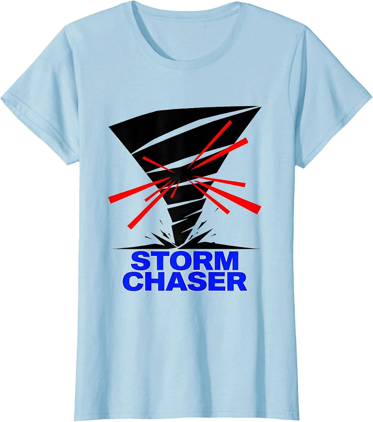 Storm Chaser Futurist Dynamism Weather Enthusiast T-Shirt - Baby Blue