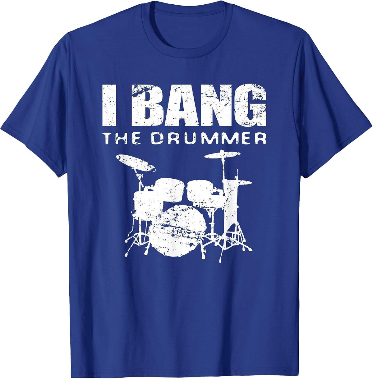 Drummer Wife Musician Girlfriend Funny Band T-Shirt - Royal Blue