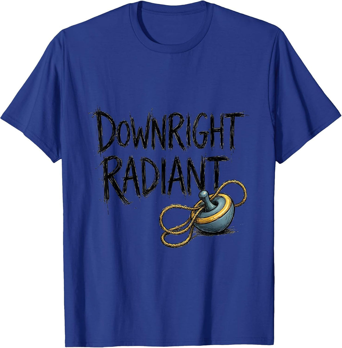 Downright Radiant Hand-Sketched Down Syndrome Awareness T-Shirt - Royal Blue