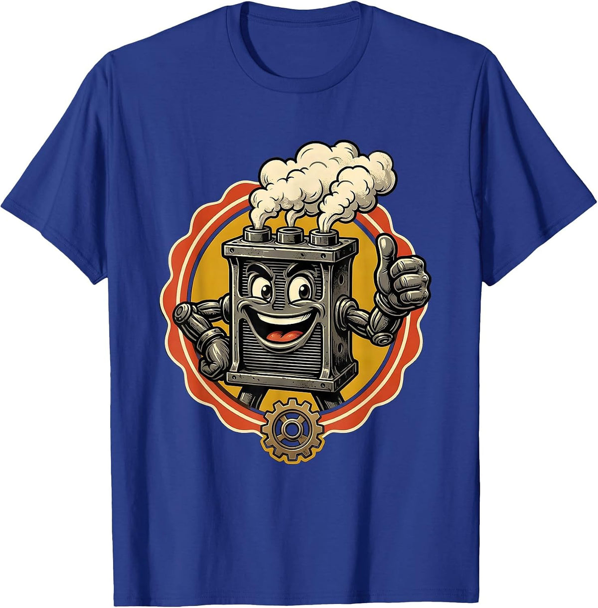 Valley Forge Automotive Classic Engine Block Graphic T-Shirt - Royal Blue