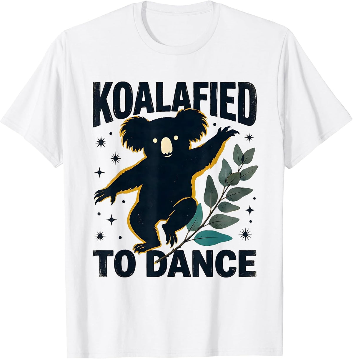 Men's Koalafied To Dance Midcentury Modern Funny Koala Lover Gift T-Shirt - White