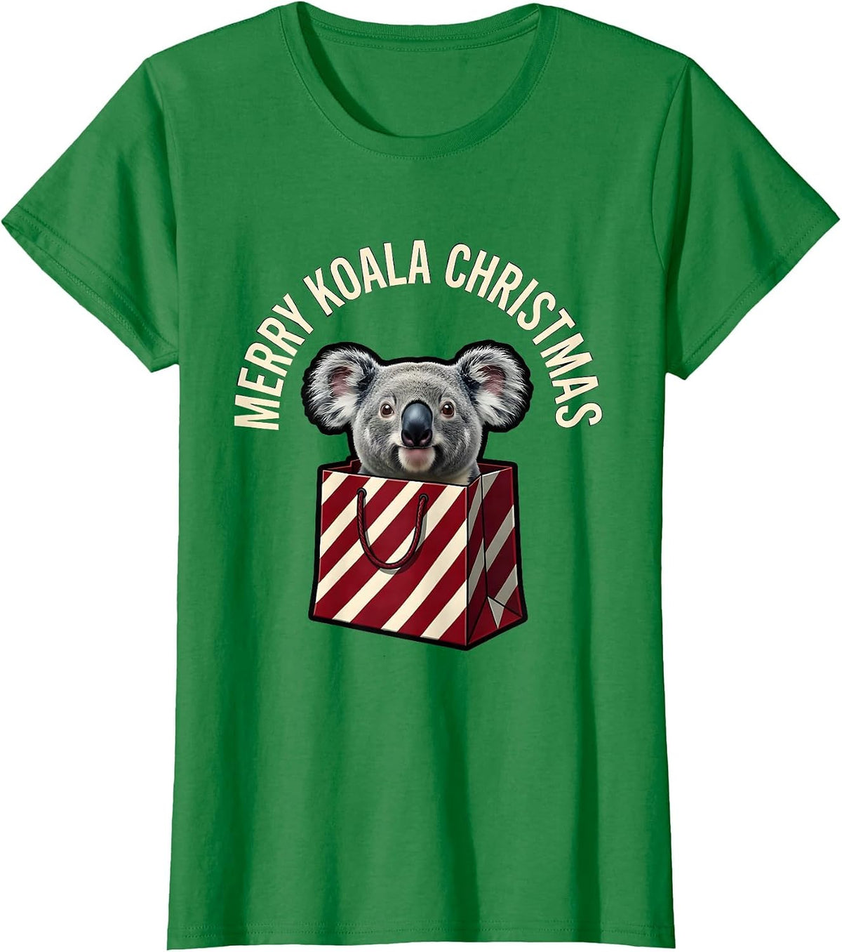 Merry Koala Christmas Funny Koala Lover Cute Australian T-Shirt - Kelly Green