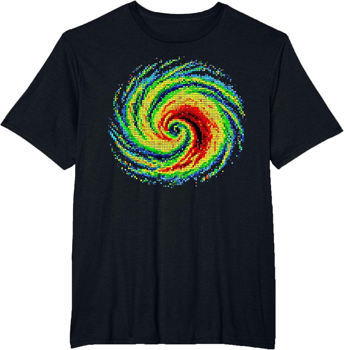 Weather Radar Image Clouds Meteorologist Storm Chaser T-Shirt - Black