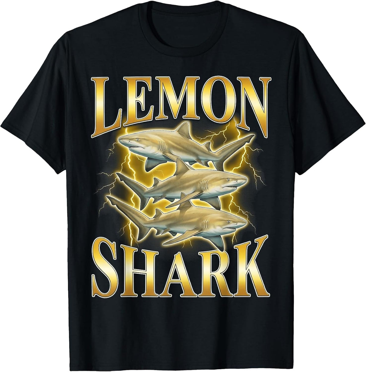 Lemon Shark Bootleg T-Shirt - Black