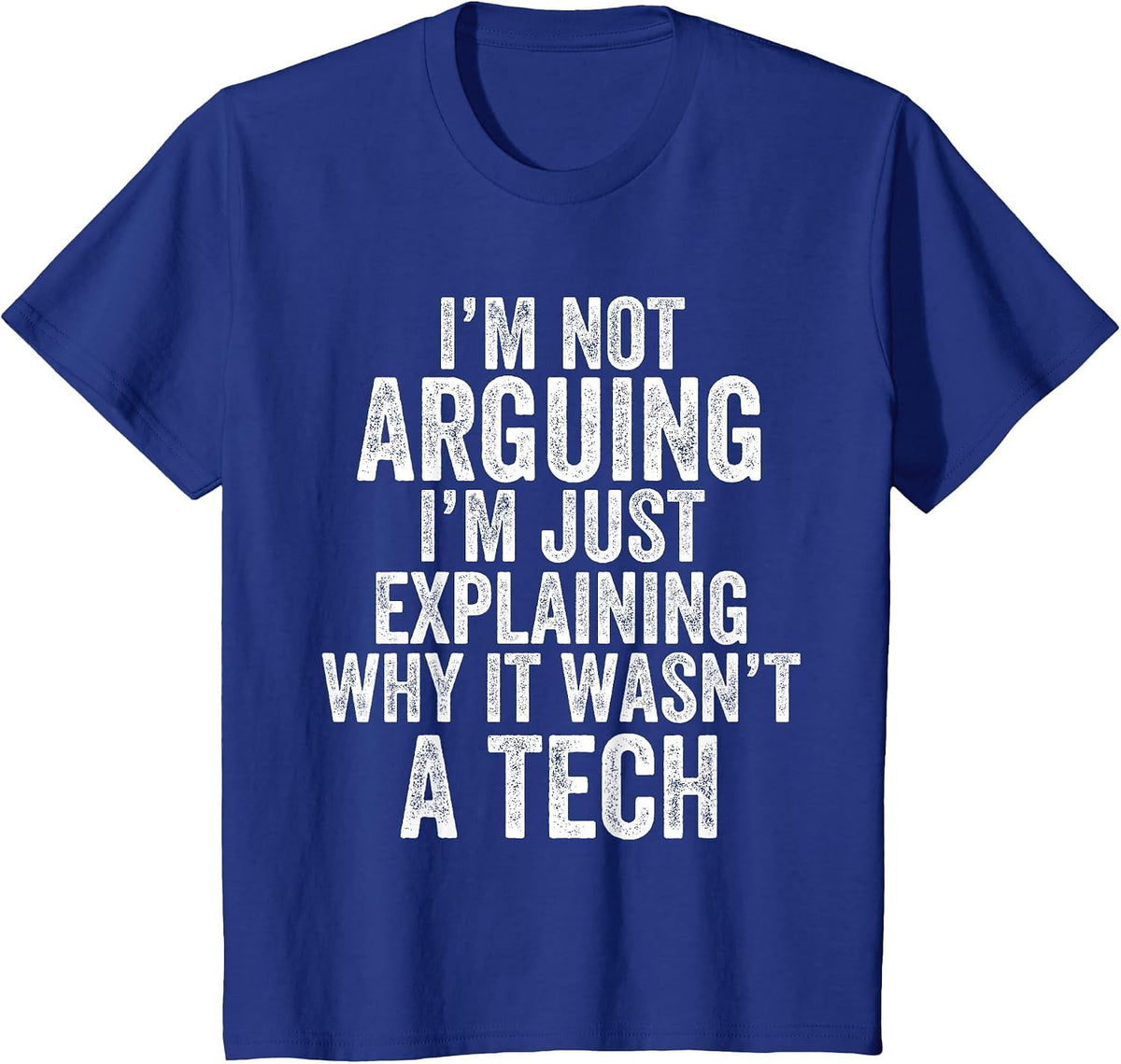Sarcastic Basketball Player Argument Referee Technical Foul T-Shirt - Royal Blue