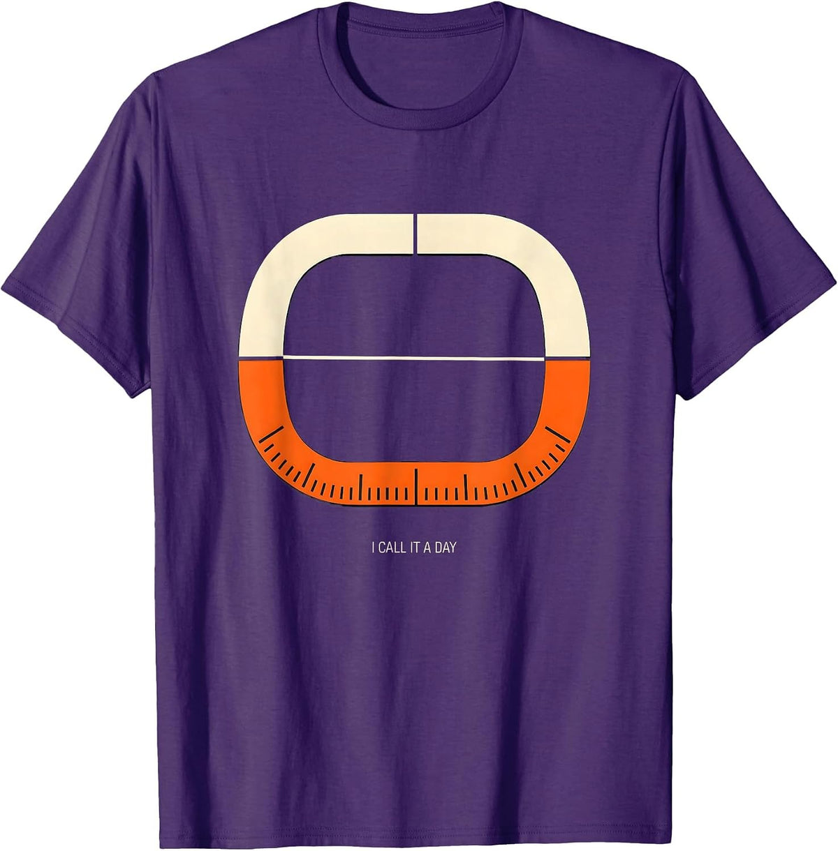 Men's I Call It A Day Stencil Ham Radio Operator Hobby Humor T-Shirt - Purple