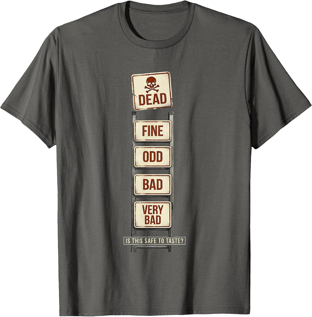 Is This Safe To Taste Funny Periodic Table Chemistry Teacher T-Shirt - Asphalt Grey