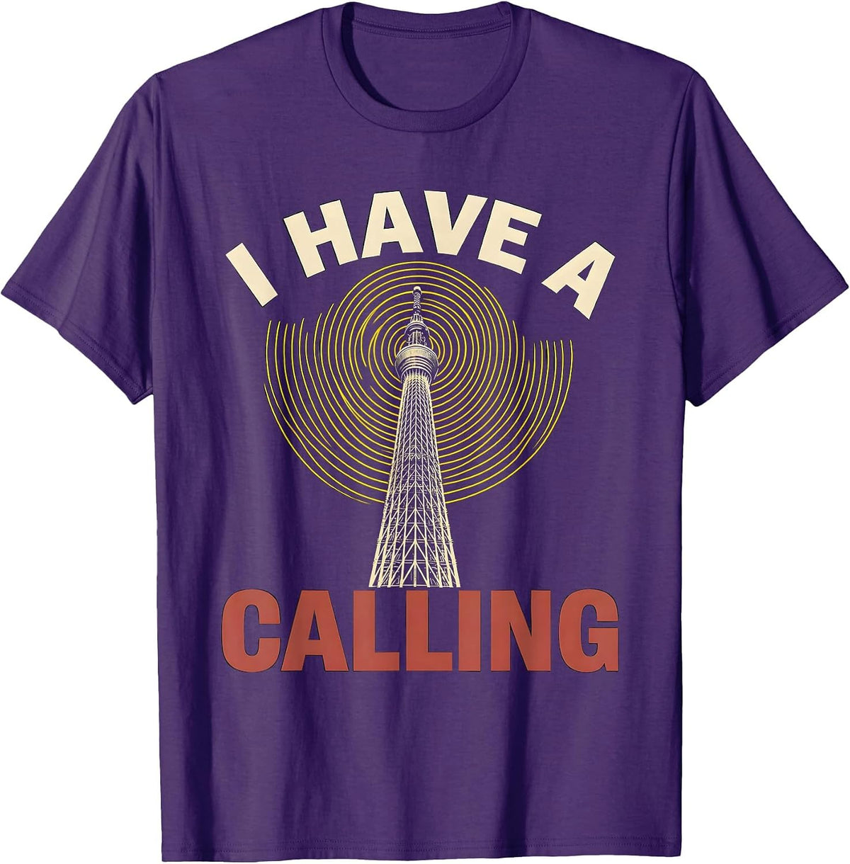 I Have A Calling Funny Ham Radio Operator Hobbyist Humor T-Shirt - Purple