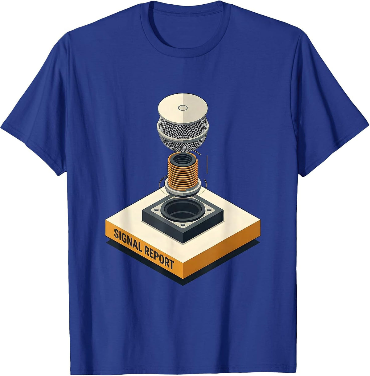 Men's Signal Report Funny Ham Radio Operator Nerdy Humor T-Shirt - Royal Blue