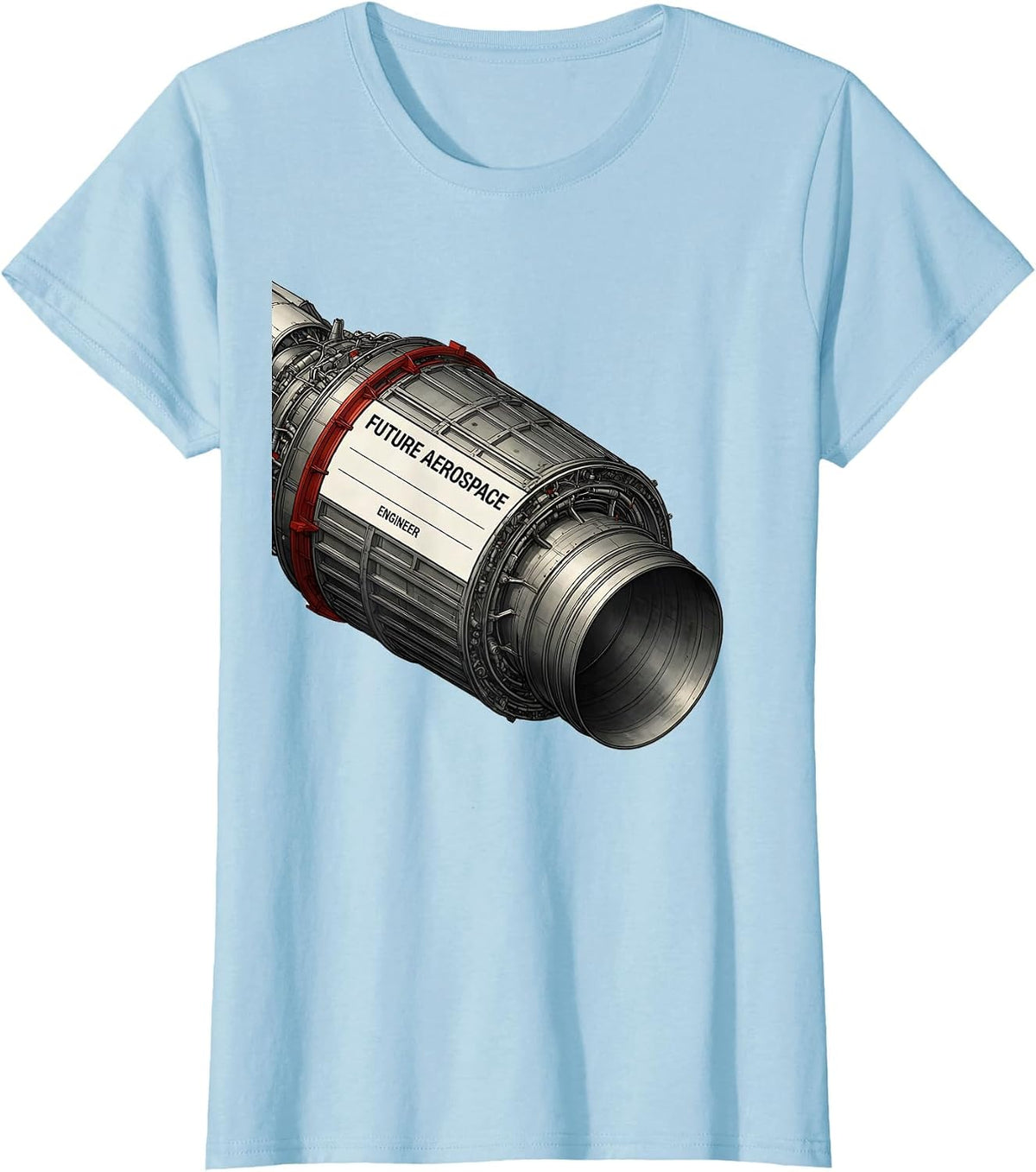 Future Aerospace Engineer Nerdy Engineer STEM Student Gift T-Shirt - Baby Blue