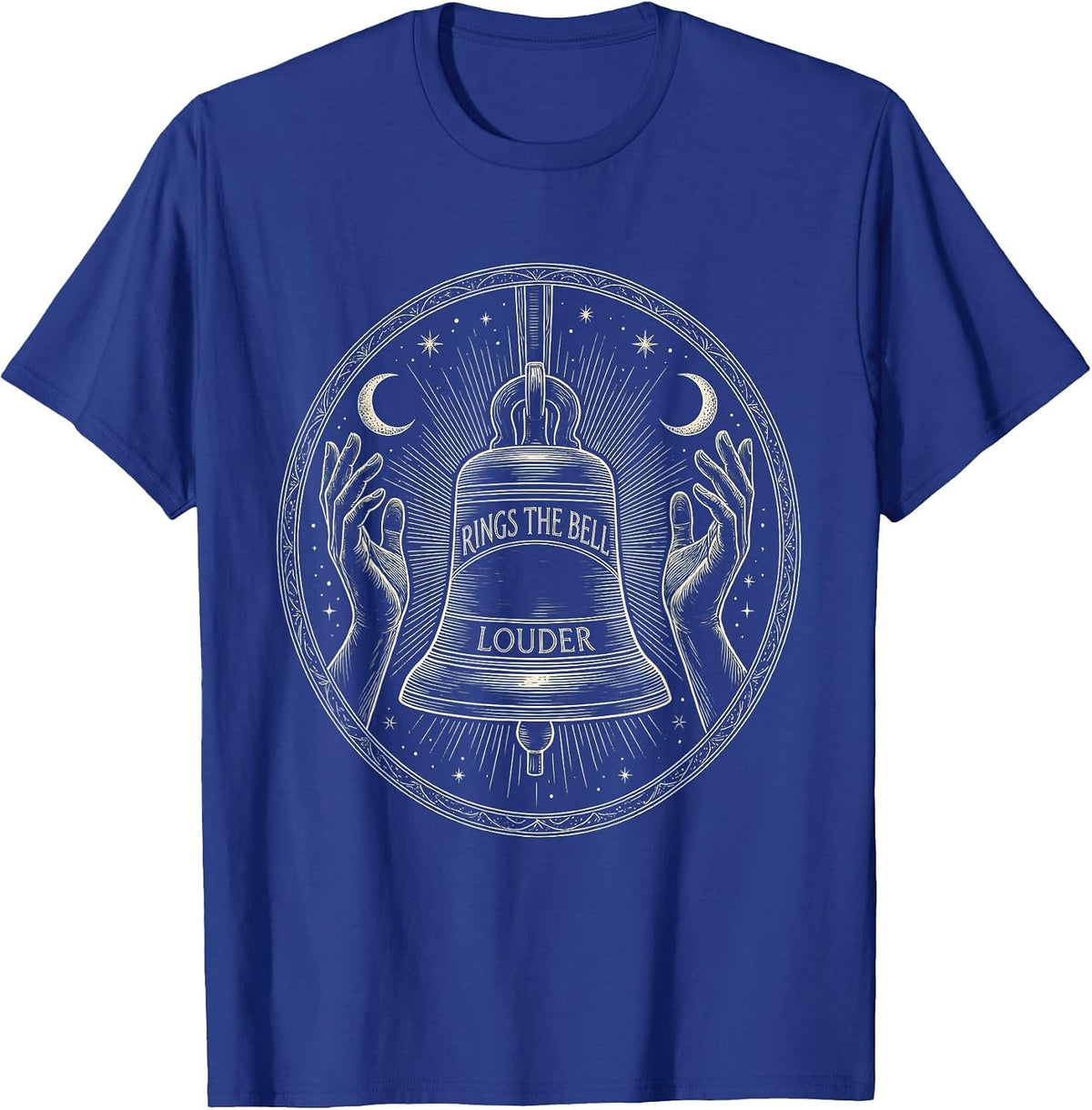 Rings The Bell Louder Cancer Awareness Design T-Shirt - Royal Blue
