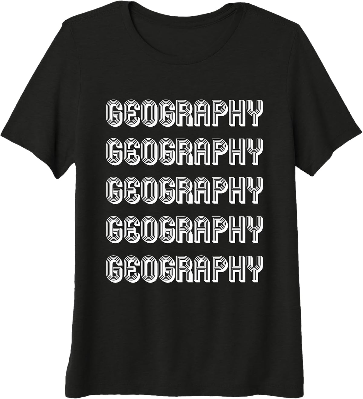 Geography Lover Premium Tri-Blend T-Shirt - Black