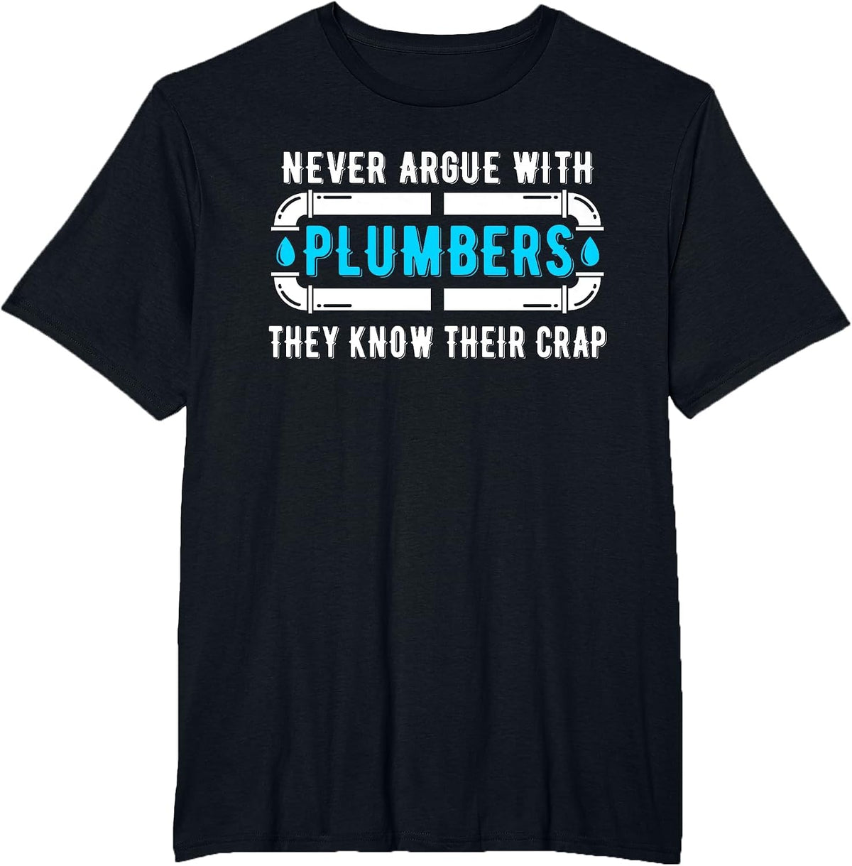 Plumber Plumbing Tools T-Shirt - Black