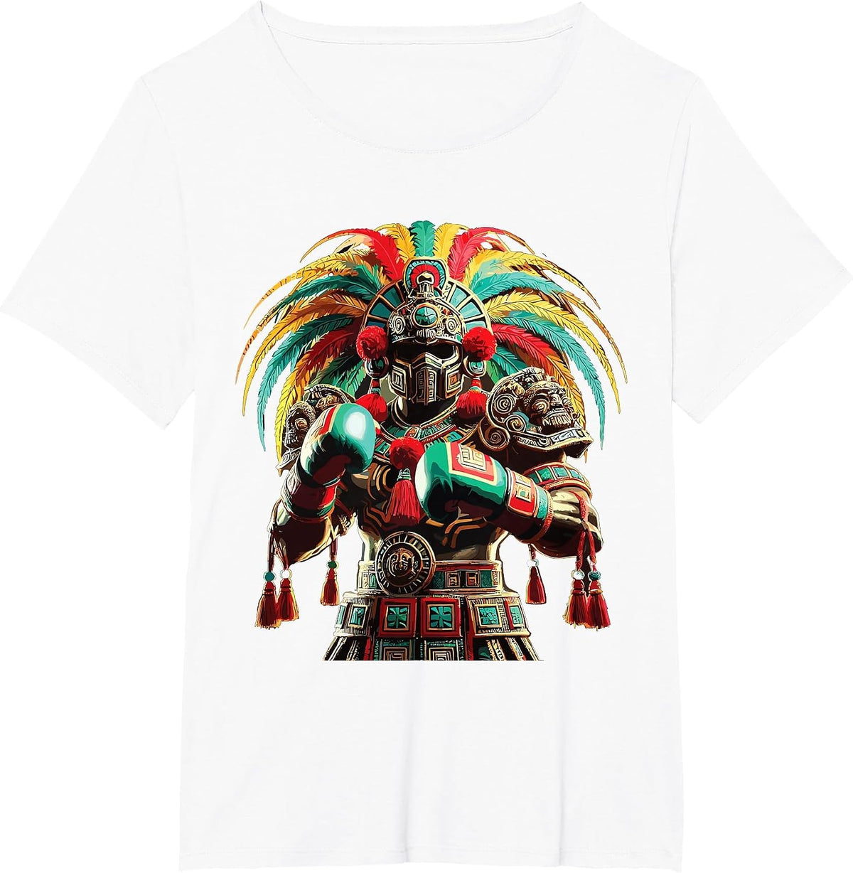 Mexican Boxing Pride Inka Sports Design T-Shirt - White