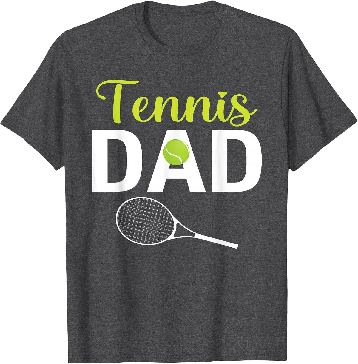 Tennis Dad T-Shirt - Dark Heather Grey