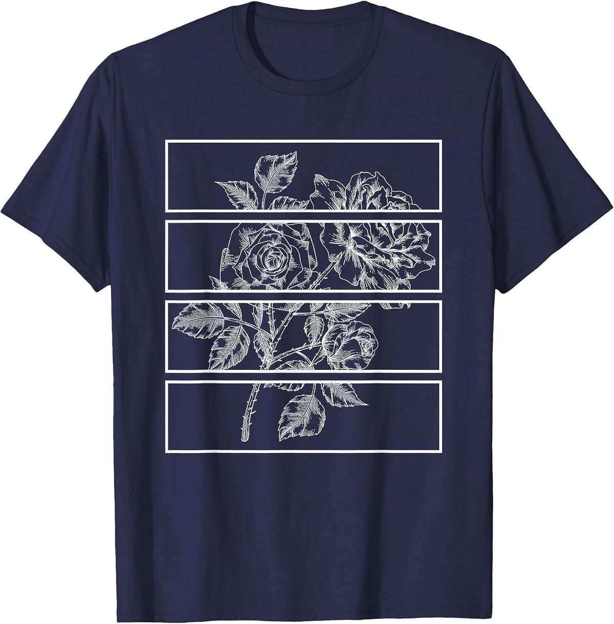 Goth Punk Fairycore Roses Fairy Grunge Gothic Men Women T-Shirt - Navy Blue