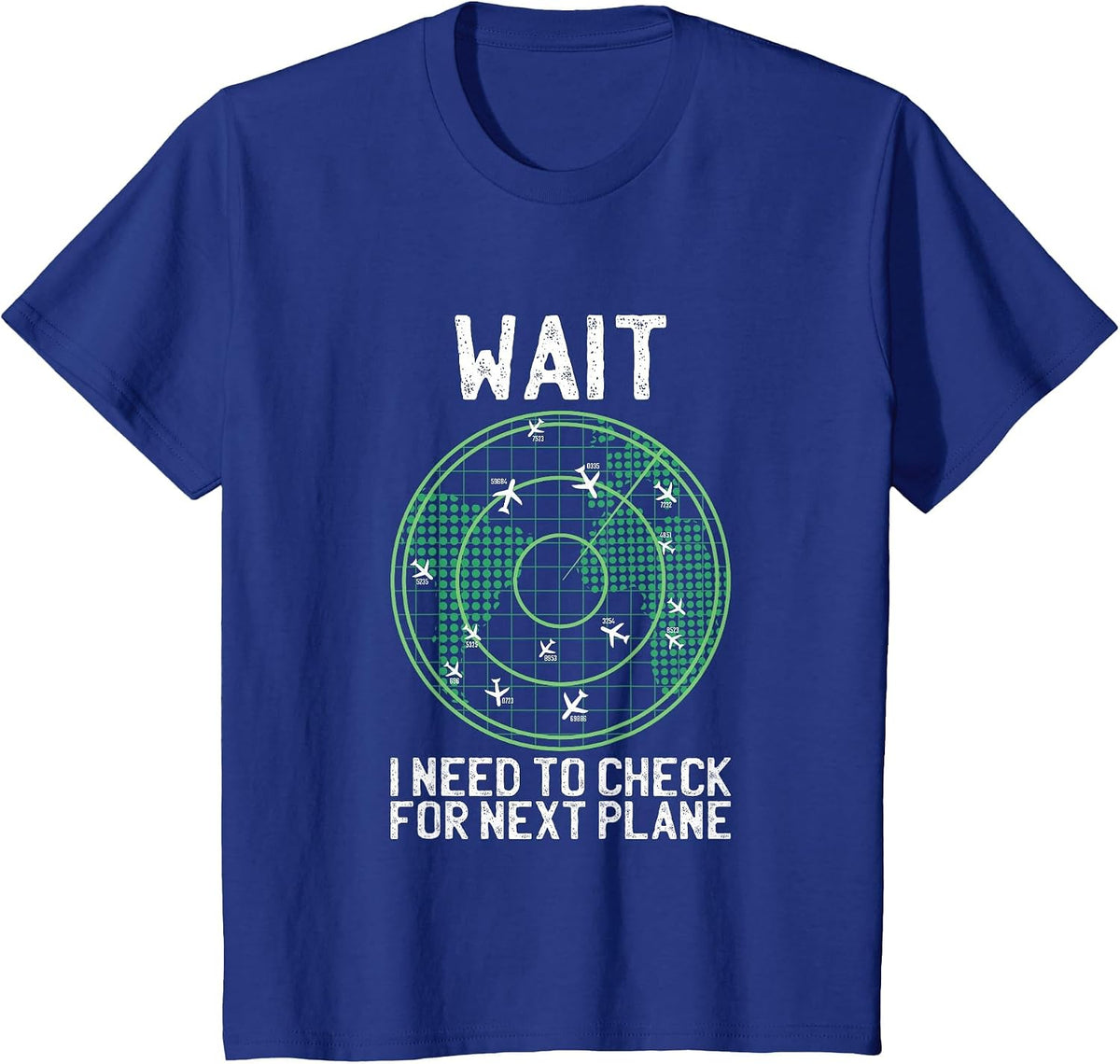 Tarpaulin Spotter Aeroplane Pilot Aviation avgeek T-Shirt - Royal Blue