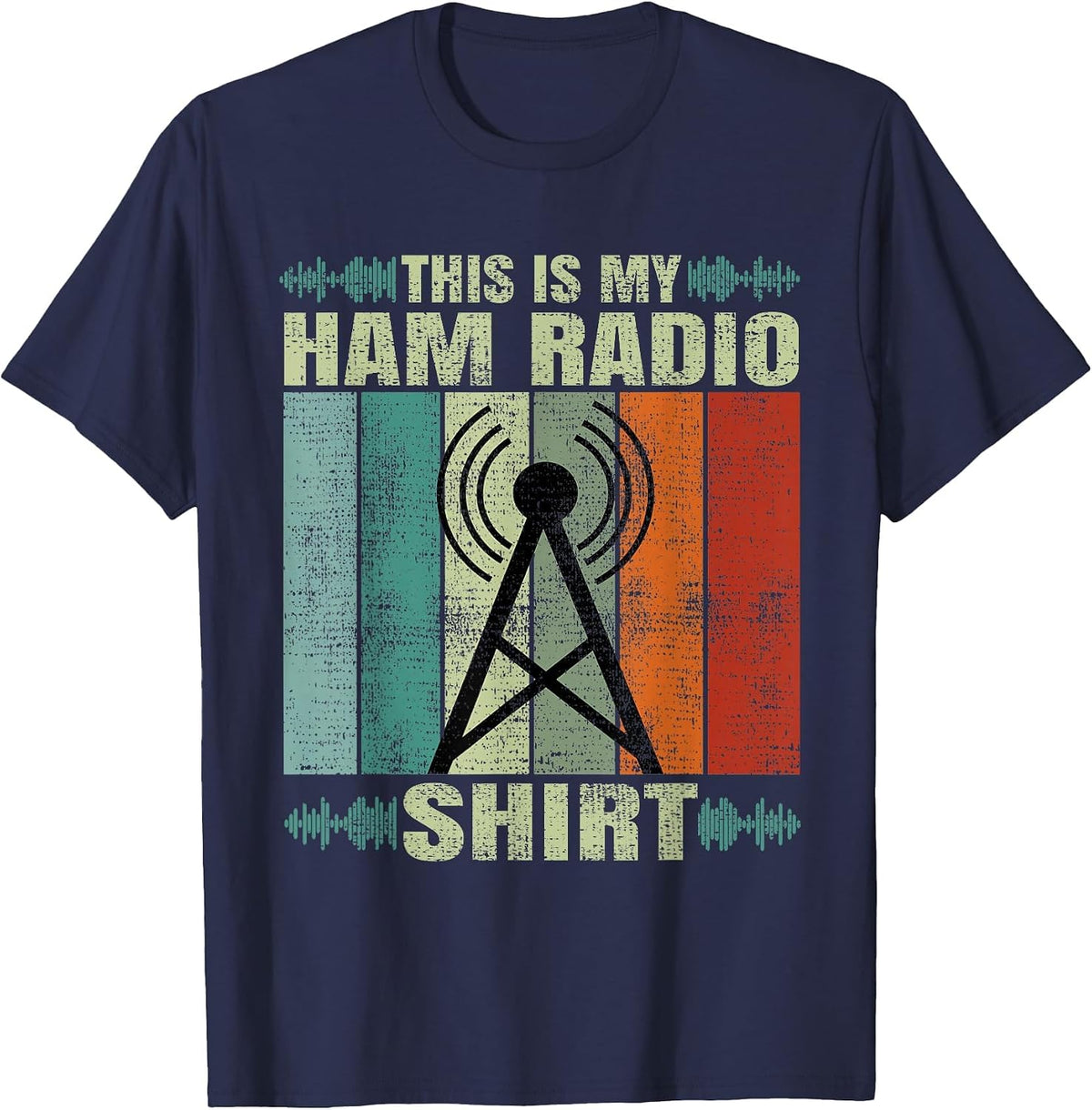 Funny This is My Ham Radio T-Shirt - Navy Blue