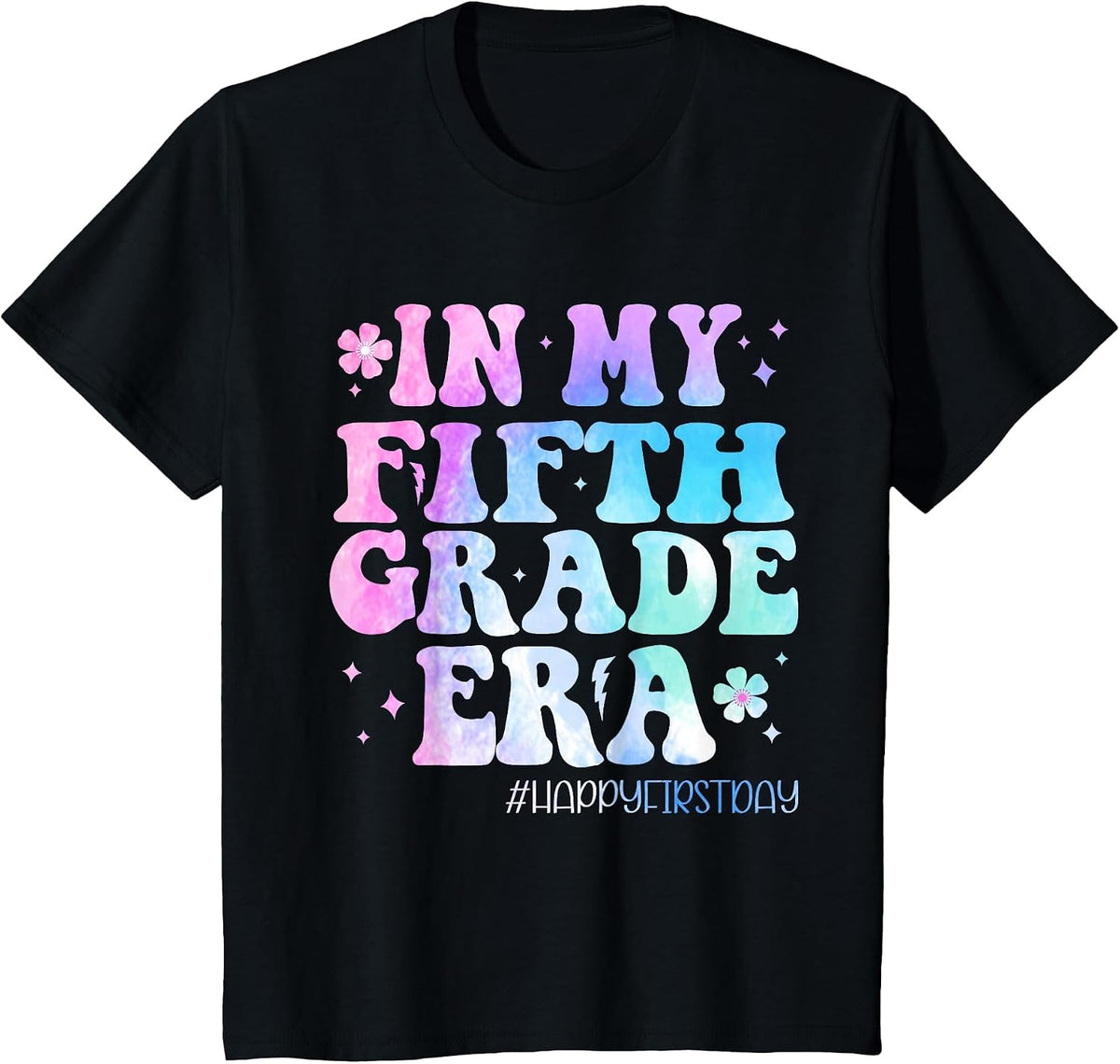 in My Fifth Grade Era Back to School 5th Grade Teachers Kids T-Shirt - Black