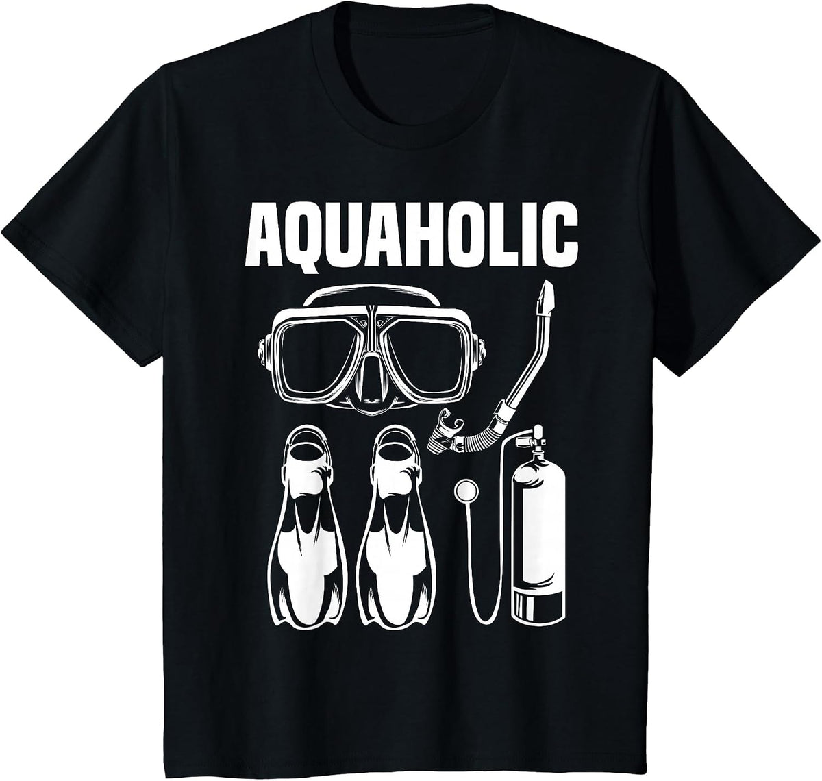 Cool Scuba Diving Themed Design for Men Women Scuba Dive T-Shirt - Black