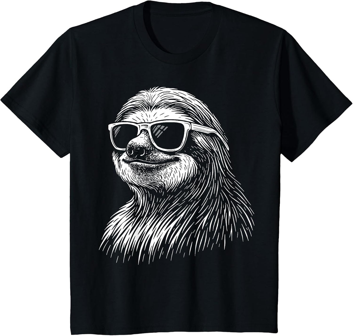 Sloth Sunglasses T-Shirt - Black