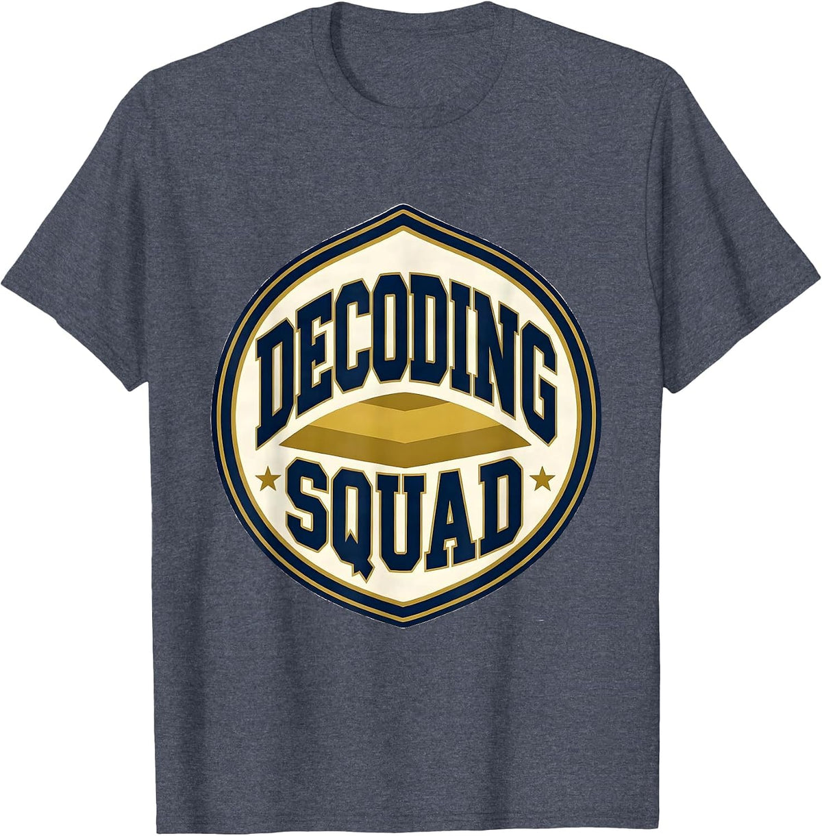 Decoding Squad Structured Literacy Phonics Teacher Reading T-Shirt - Heather Blue