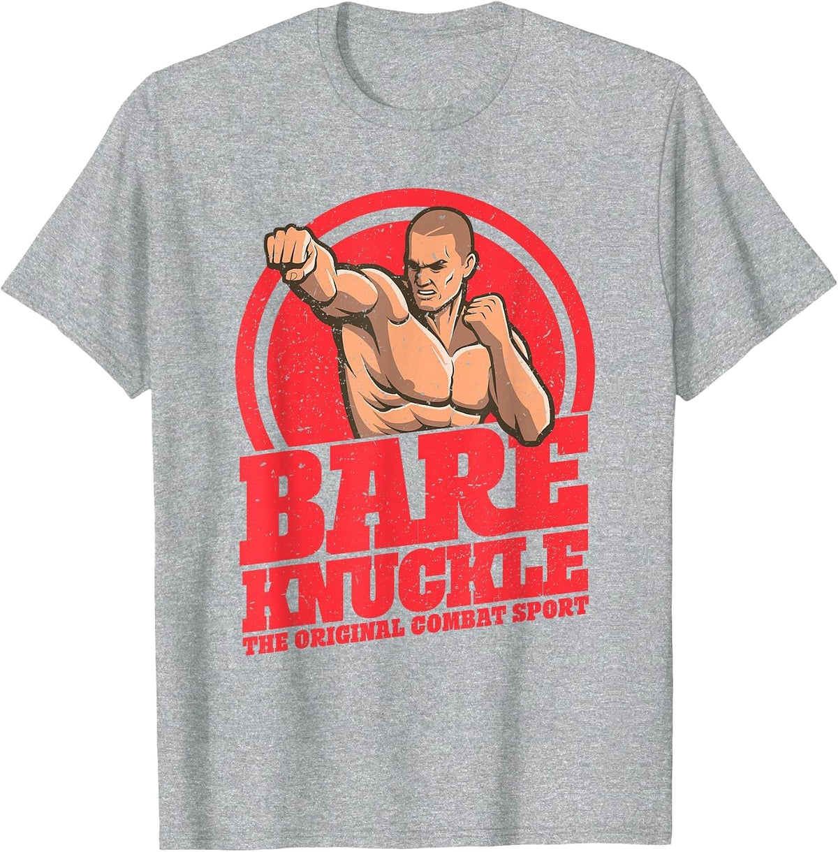 Bare-Knuckle Boxing - The Original Combat Sport T-Shirt - Heather Grey