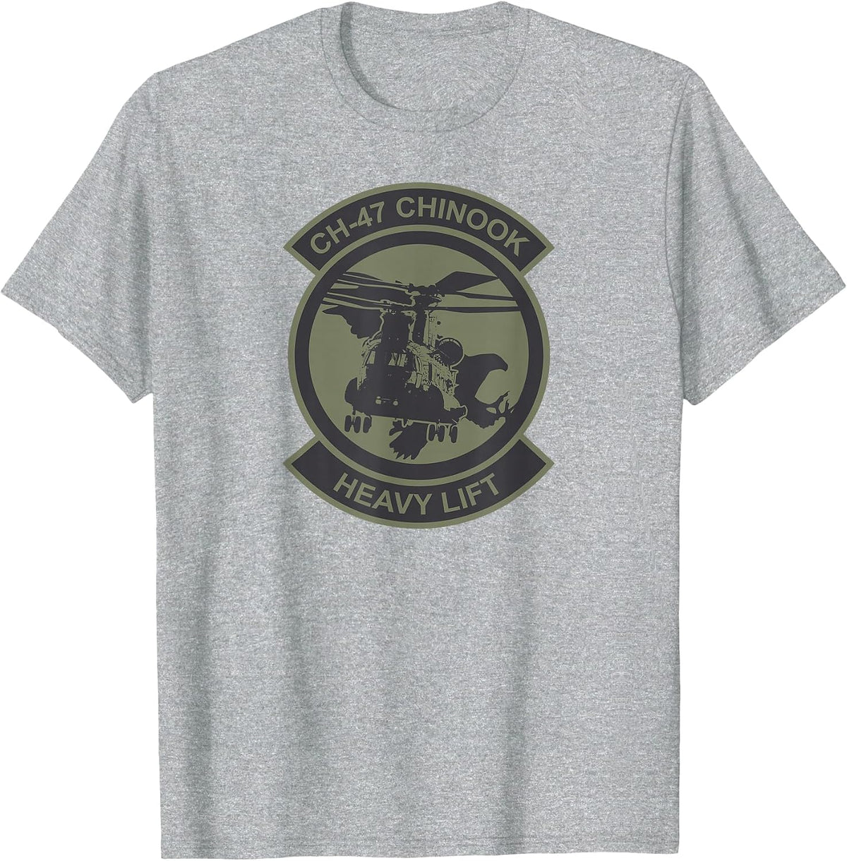 CH-47 Chinook (Subdued) T-Shirt - Heather Grey