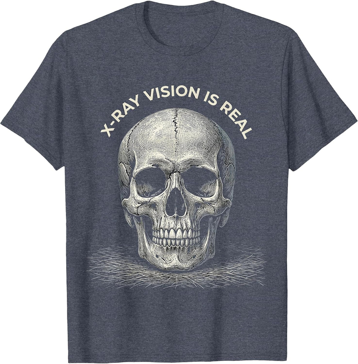 X-Ray Vision Is Real Radiology Design T-Shirt - Heather Blue