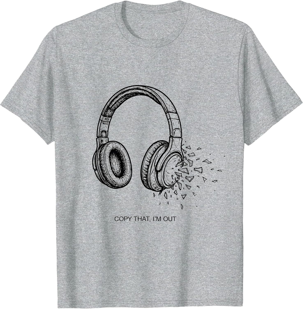 Men's Copy That, I'm Out Funny Ham Radio Operator Hobbyist Humor T-Shirt - Heather Grey