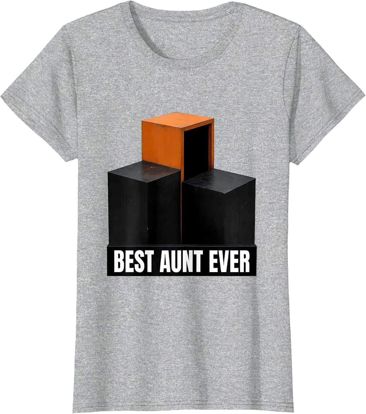 Best Aunt Ever Funny Auntie Humor Mothers Day T-Shirt, Women, Heather Grey, Medium - As Pictured