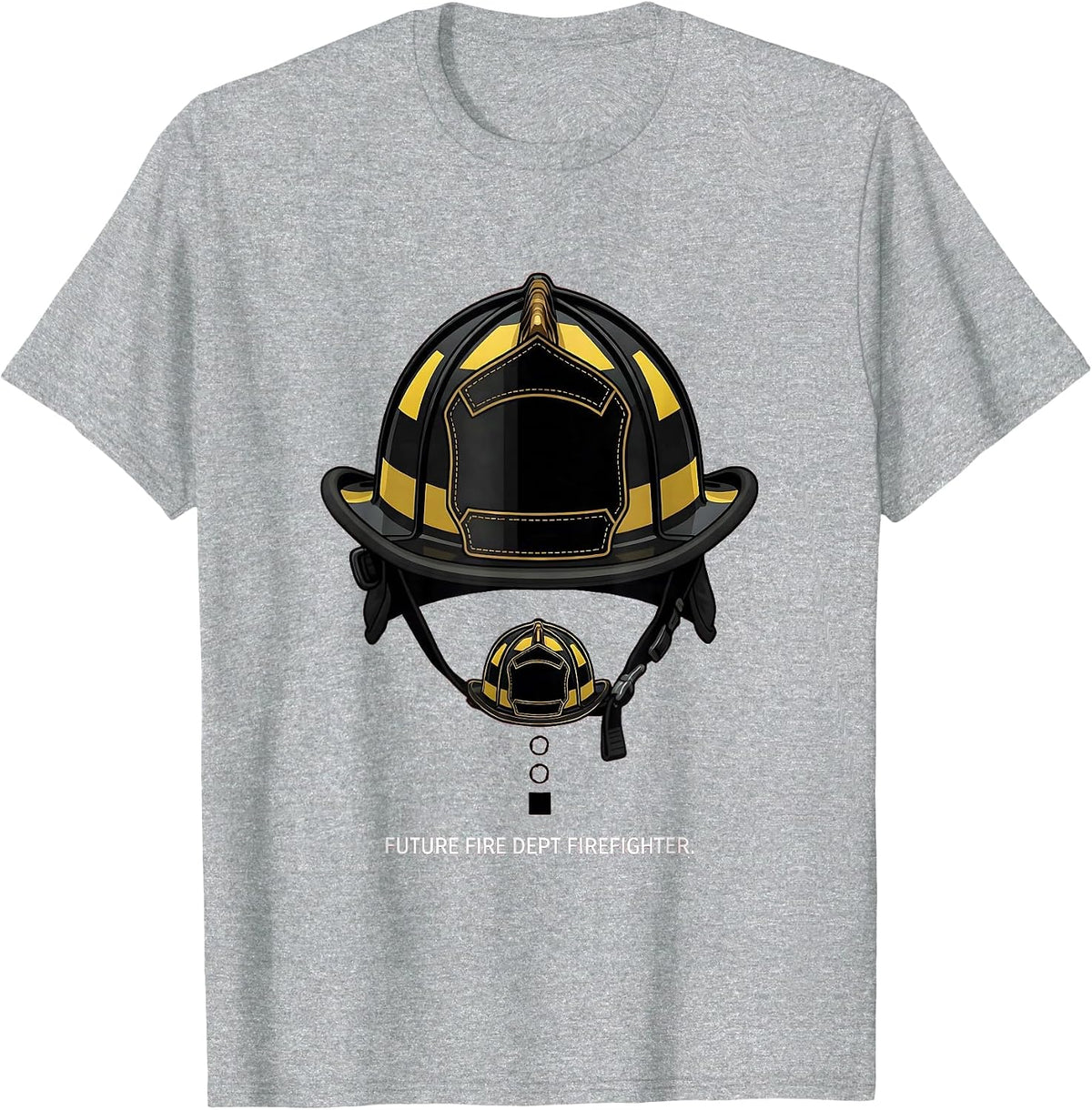 Men's Future Fire Dept Firefighter Costume Fireman Halloween T-Shirt - Heather Grey