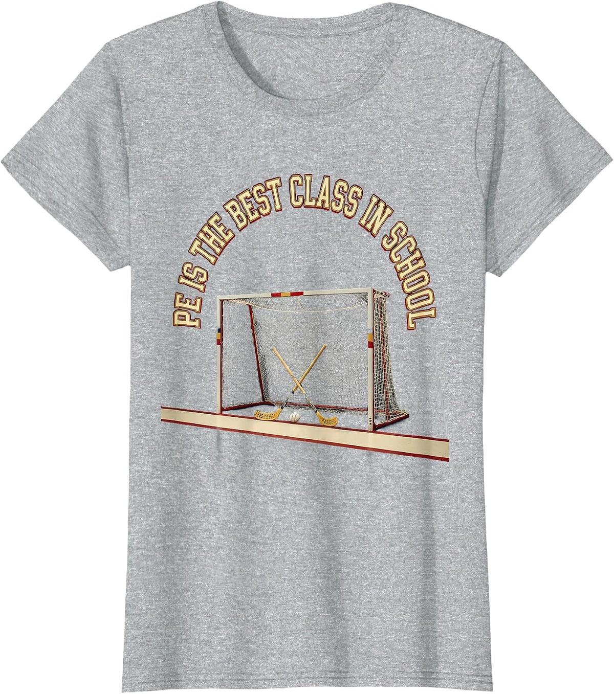PE Is The Best Class In School Funny PE Teacher Gym Class T-Shirt - Heather Grey