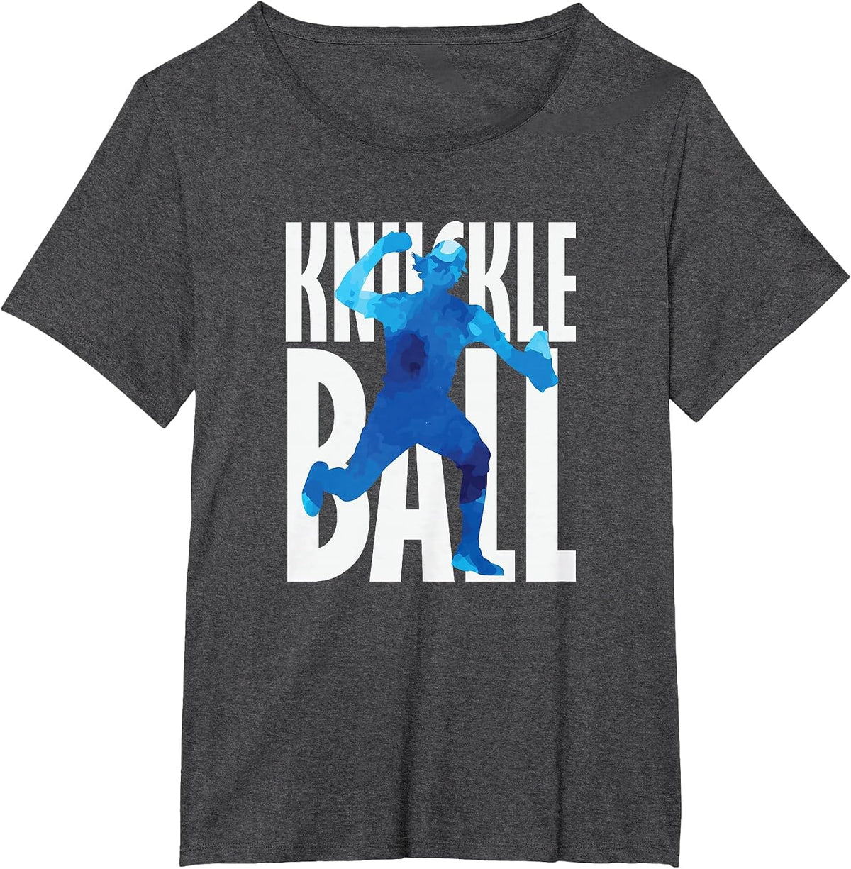 Knuckleball Baseball T-Shirt - Dark Heather Grey