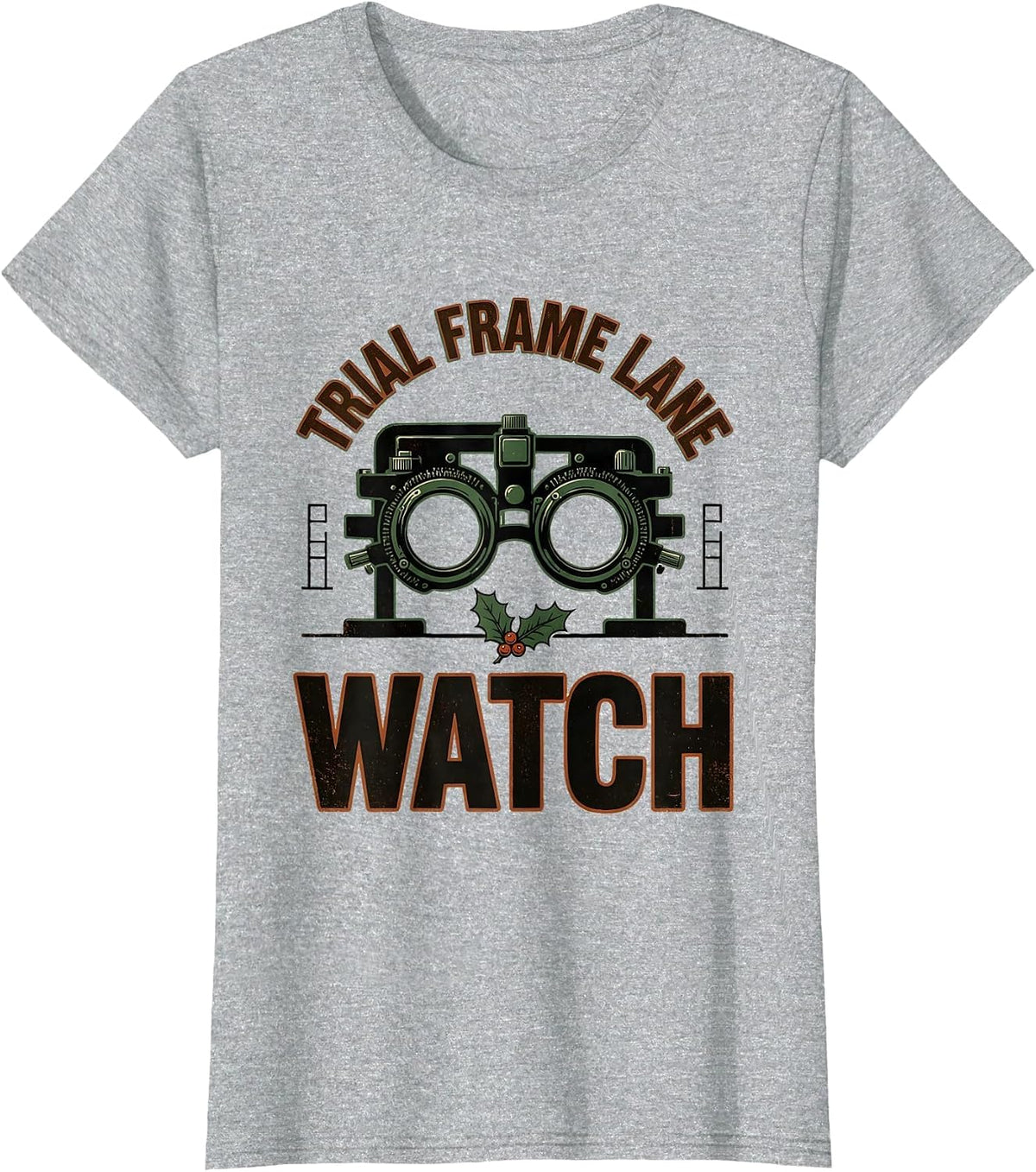 Trial Frame Lane Watch Vintage Optometrist Eye Doctor T-Shirt - Heather Grey