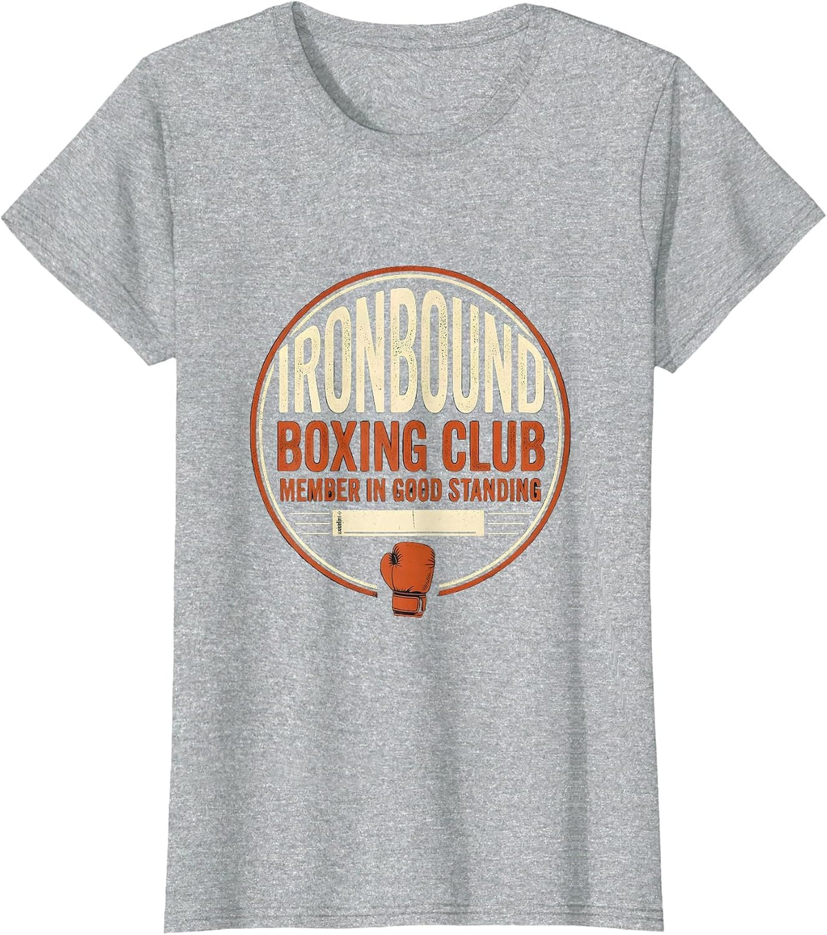 Women's Ironbound Boxing Club, Member In Good Standing Boxing T-Shirt - Heather Grey