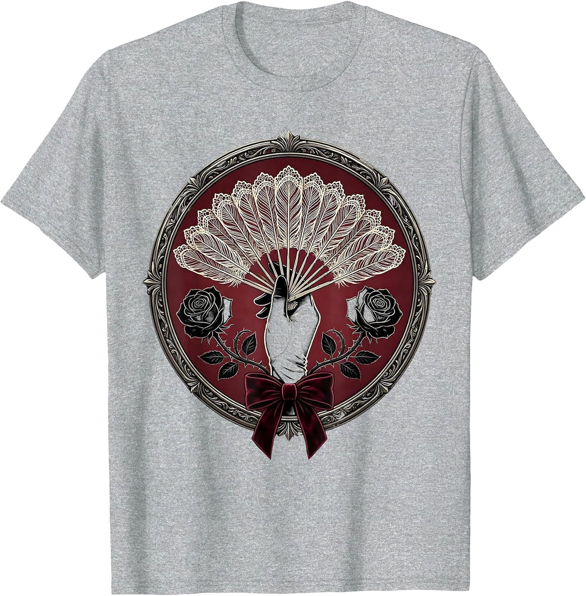 Men's Showgirl Era Feather Fan Gloved Hand Graphic T-Shirt - Heather Grey