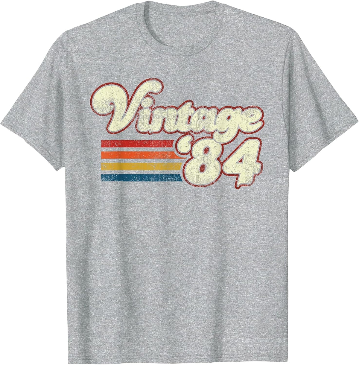 Vintage 1984 Birthday T-Shirt - Heather Grey