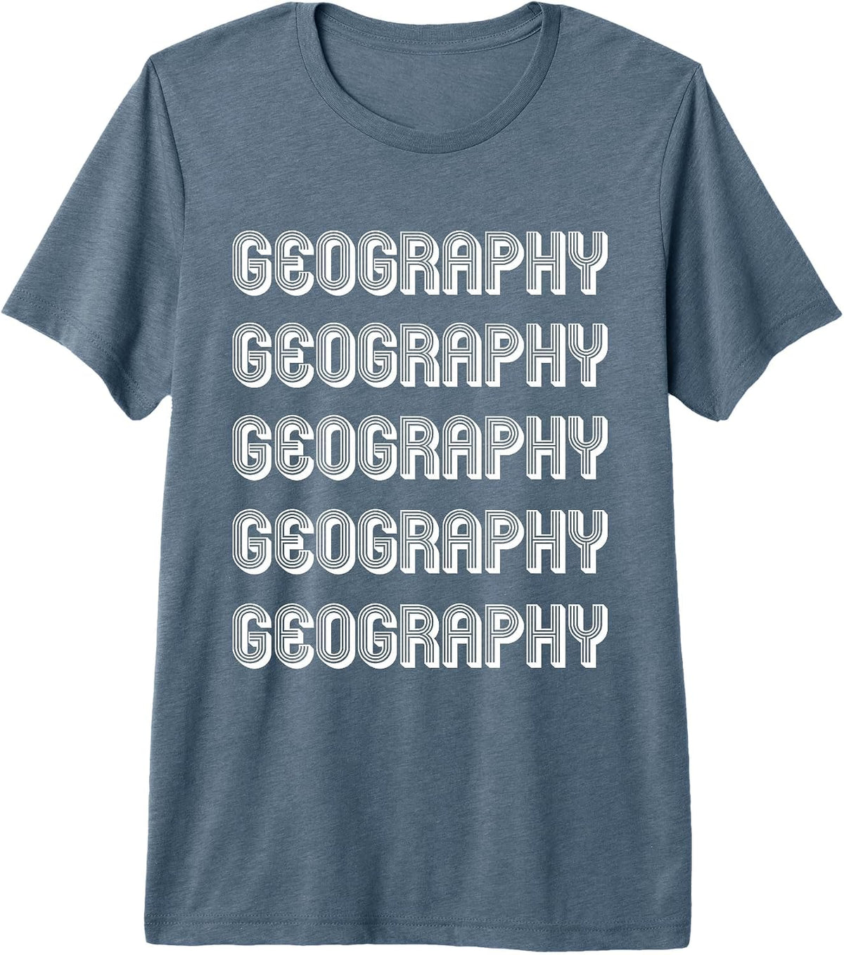 Geography Lover Premium Tri-Blend T-Shirt - Slate Grey