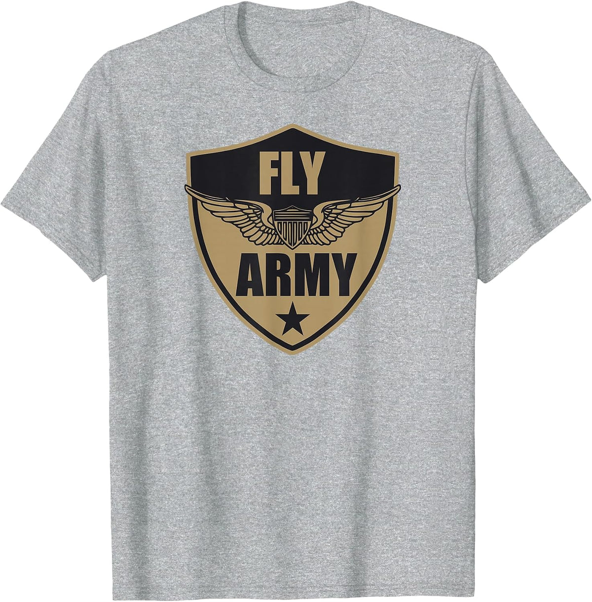 Fly Army T-Shirt - Heather Grey