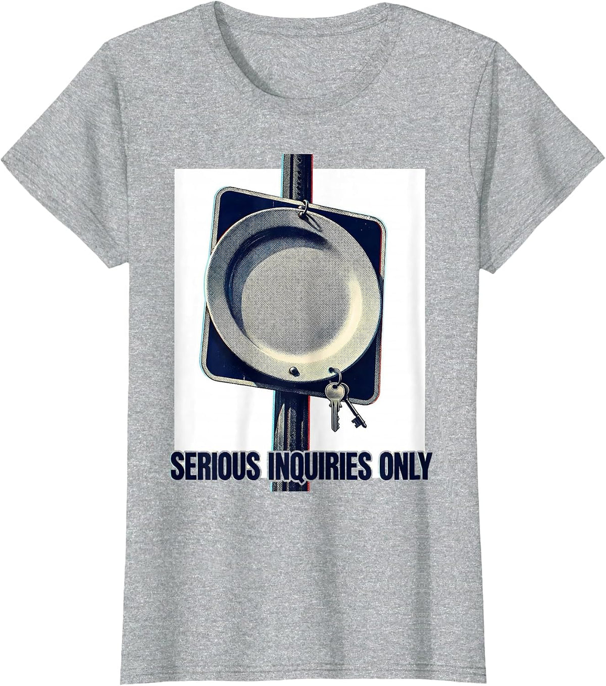 Women's Serious Inquiries Only Funny Realtor Real Estate Agent Humor T-Shirt - Heather Grey