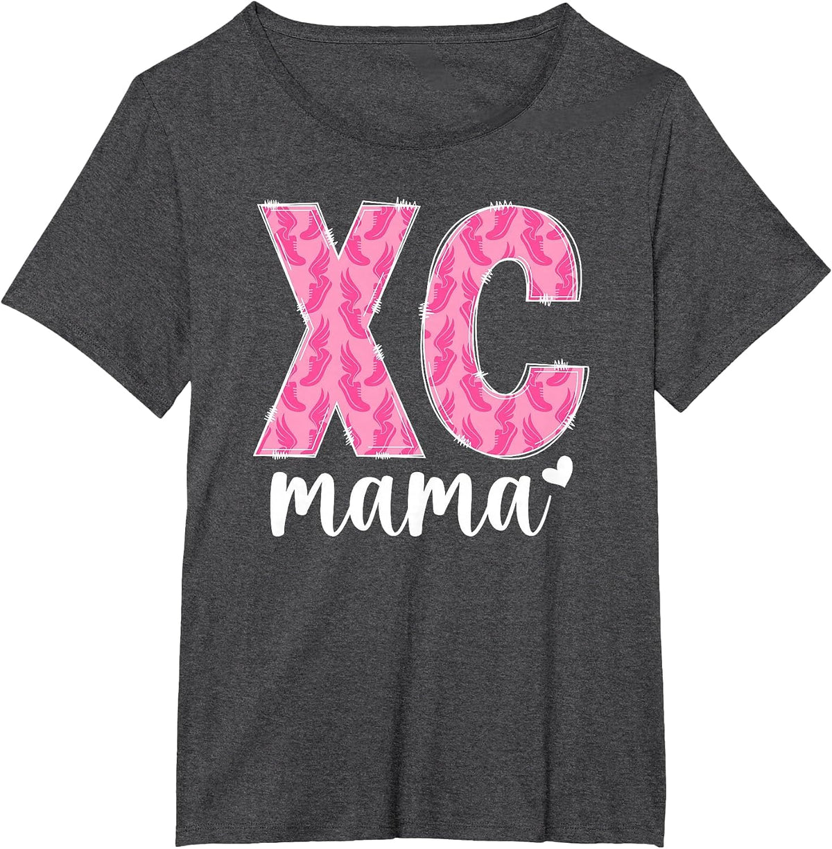 XC Mama Cross Country Mom Cross Country Runner Mom T-Shirt - Dark Heather Grey