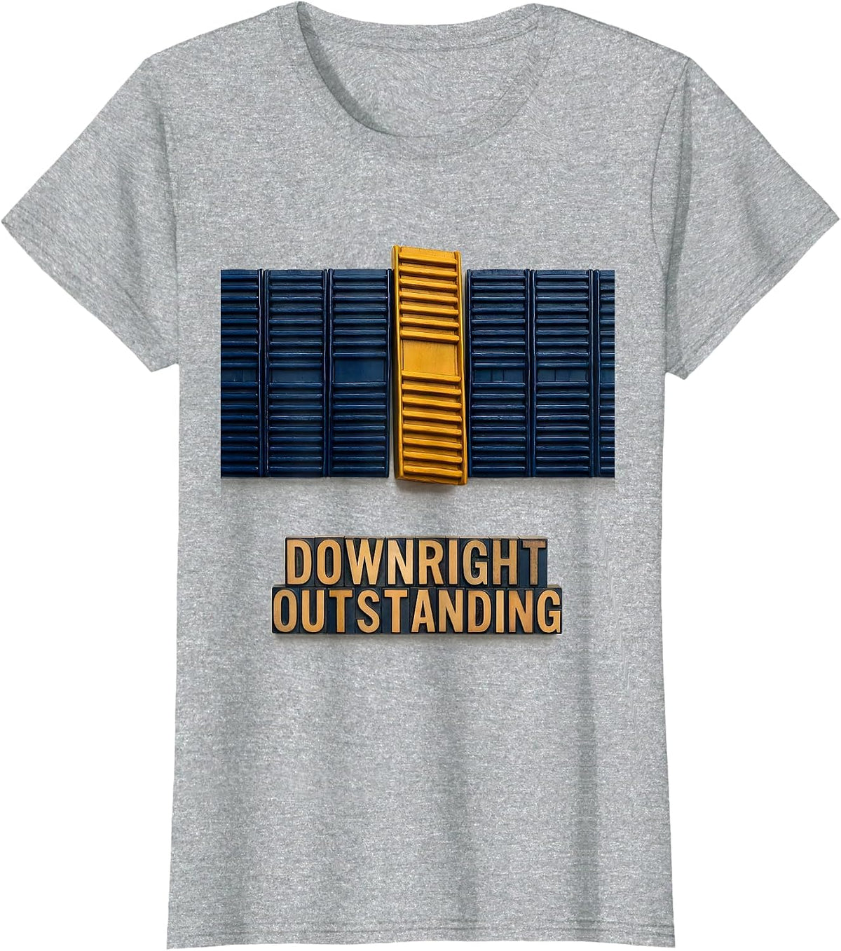 Downright Outstanding Uplifting Down Syndrome Awareness T-Shirt - Heather Grey