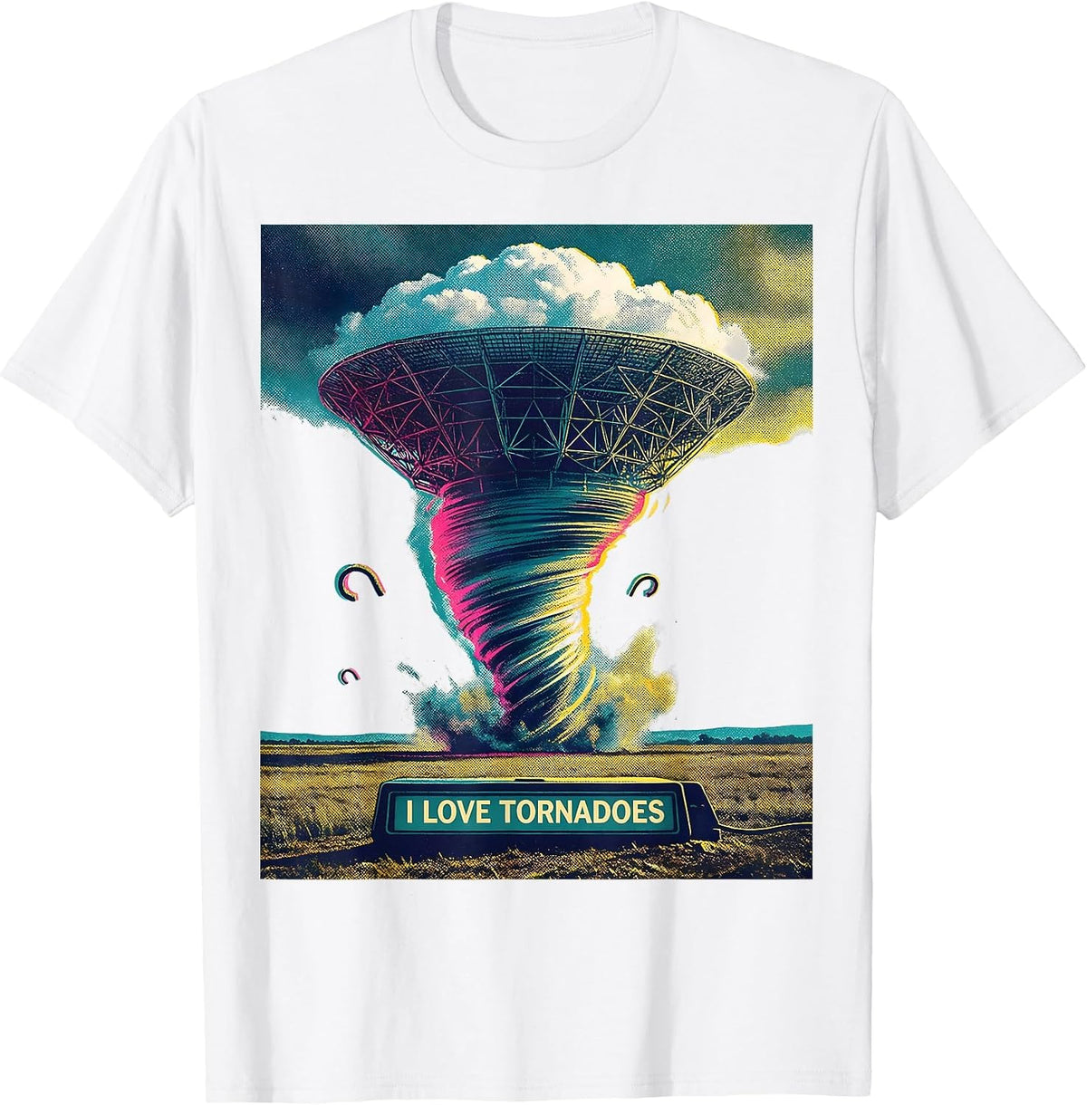 Men's I Love Tornadoes Funny Storm Chaser Meteorology Weather T-Shirt - White