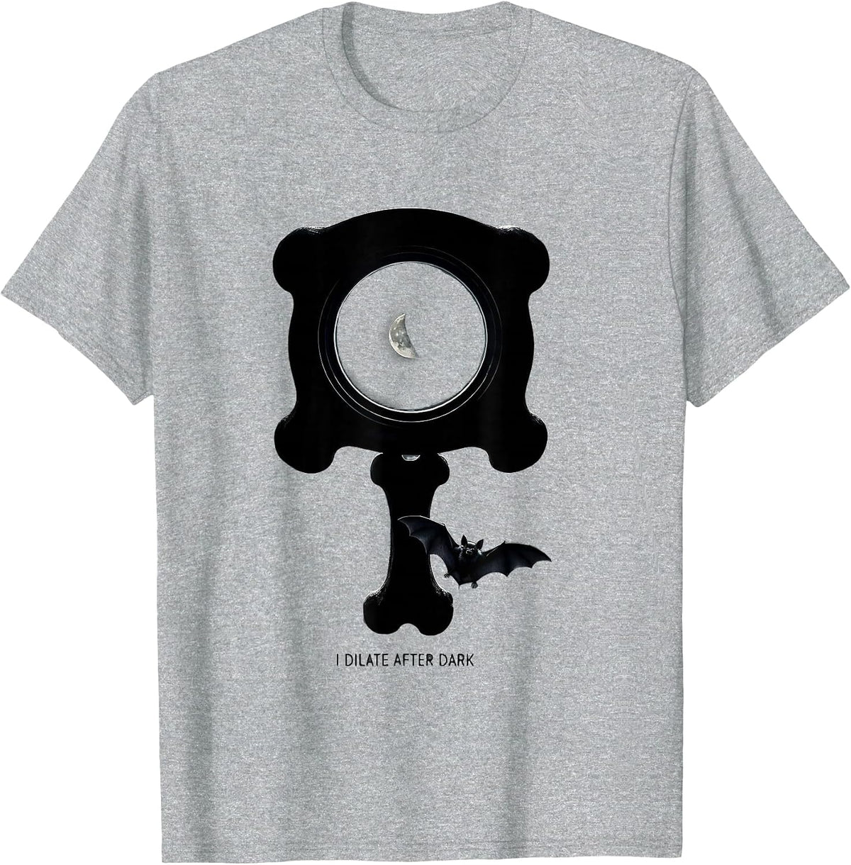 Men's I Dilate After Dark Halloween Optometrist Eye Doctor Pun T-Shirt - Heather Grey