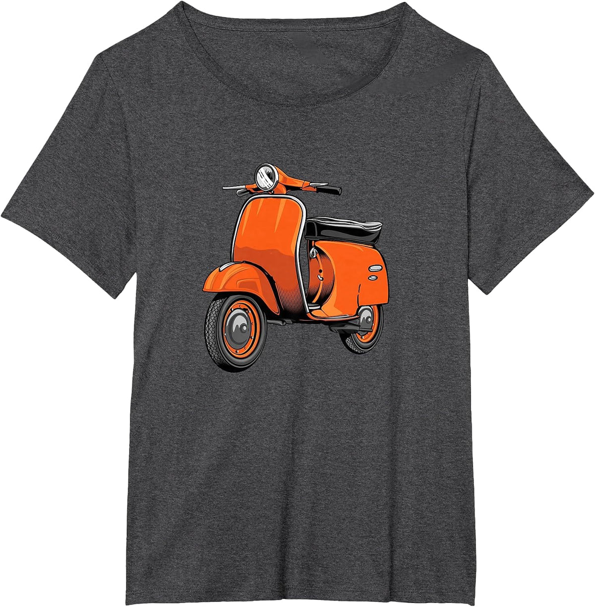 Scooter Bike Motorbike Scoot - Moped Scooter T-Shirt - Dark Heather Grey