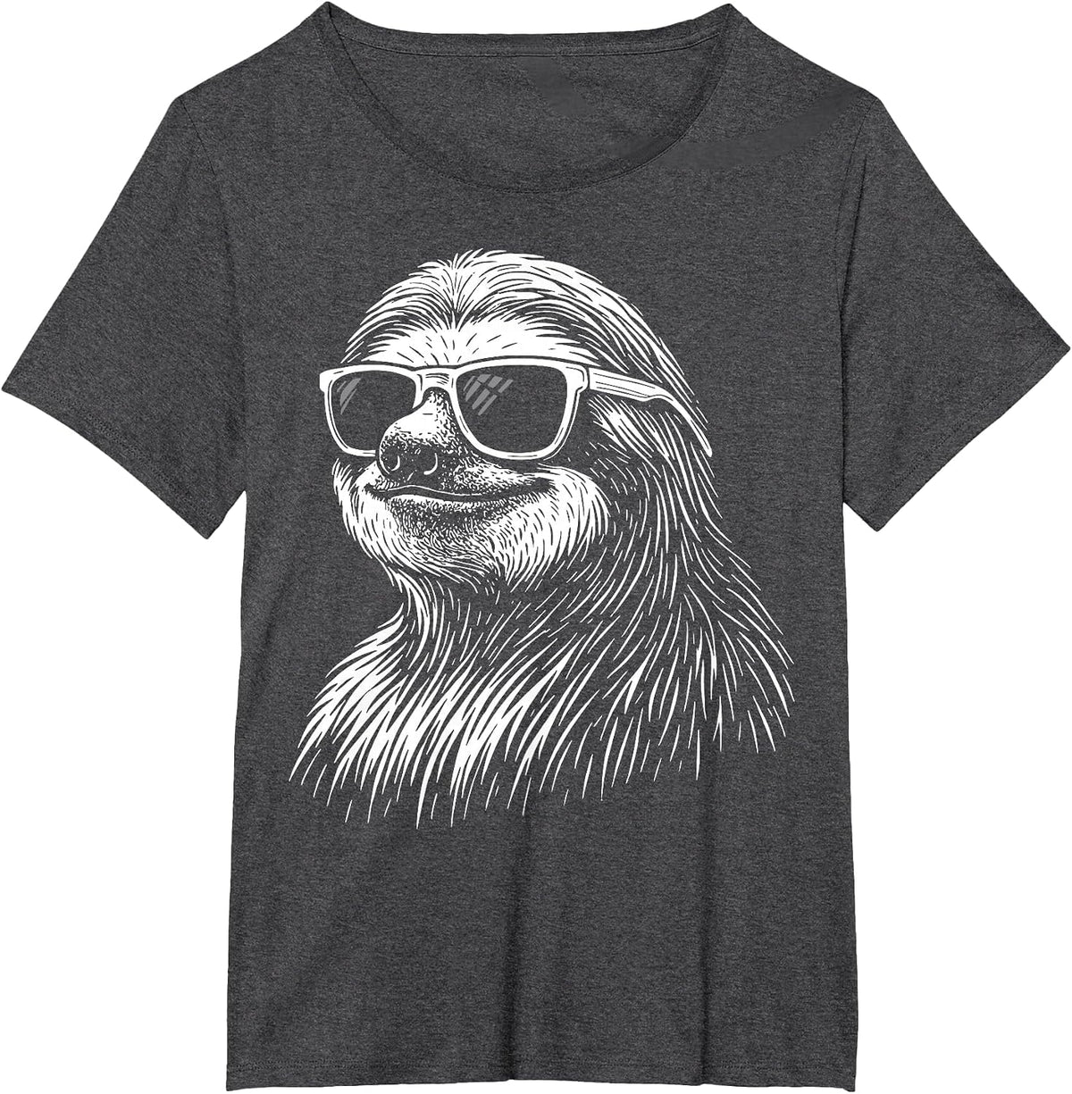 Sloth Sunglasses T-Shirt - Dark Heather Grey