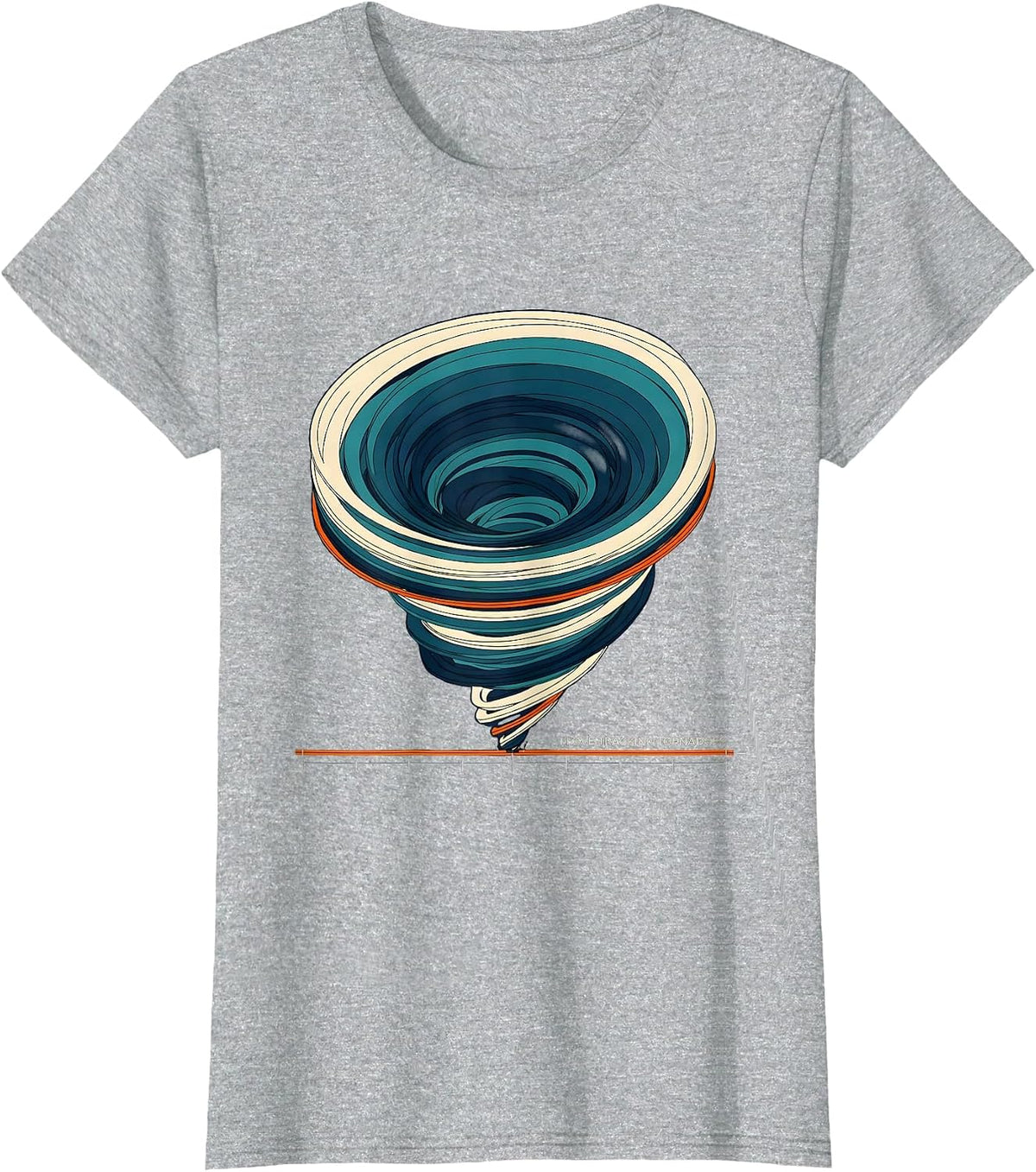 Women's I Love Tracking Tornadoes Storm Chaser Meteorology T-Shirt - Heather Grey
