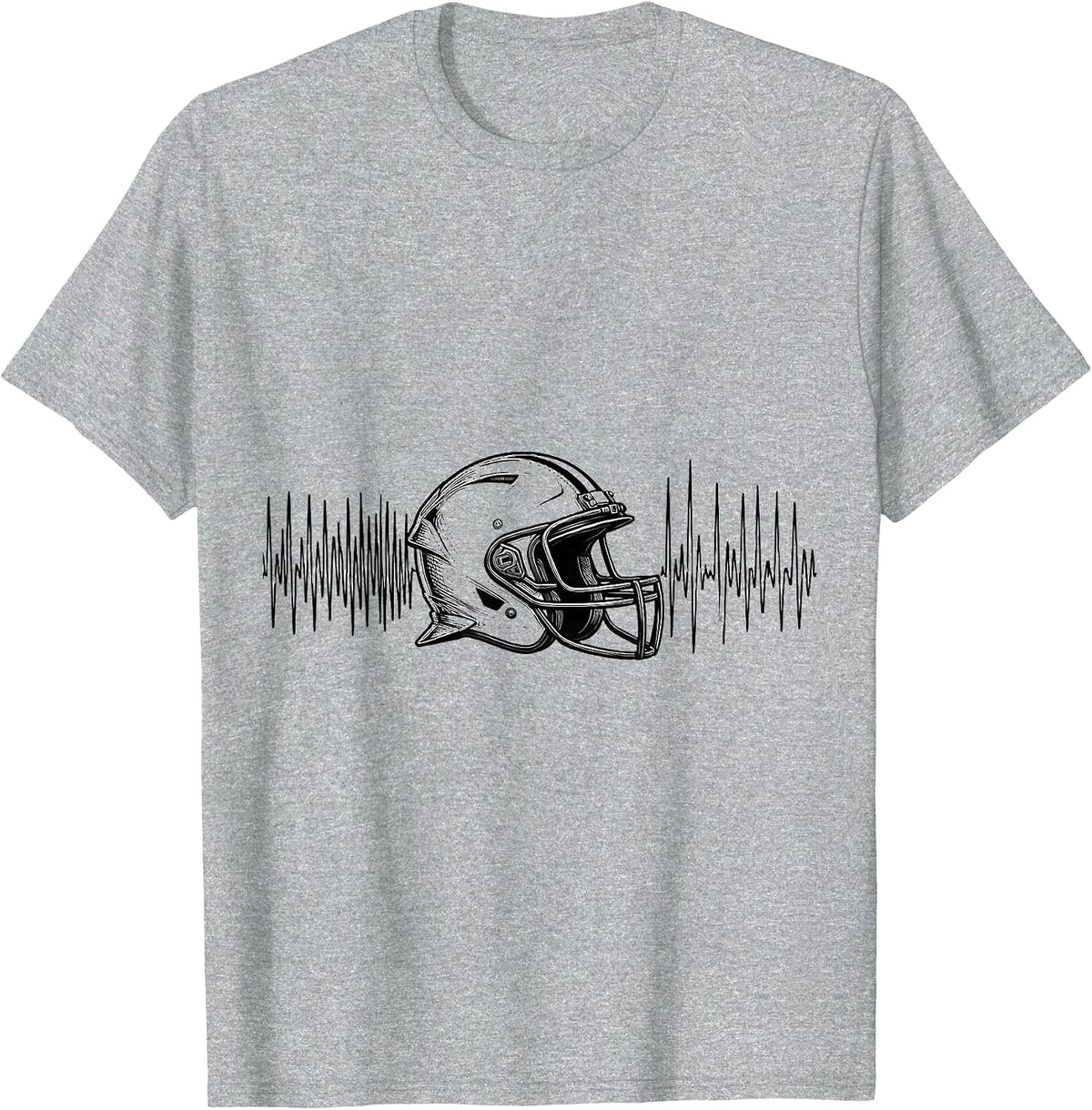Men's Firefighter Spouse Tick Marks Line Art Tribute T-Shirt - Heather Grey