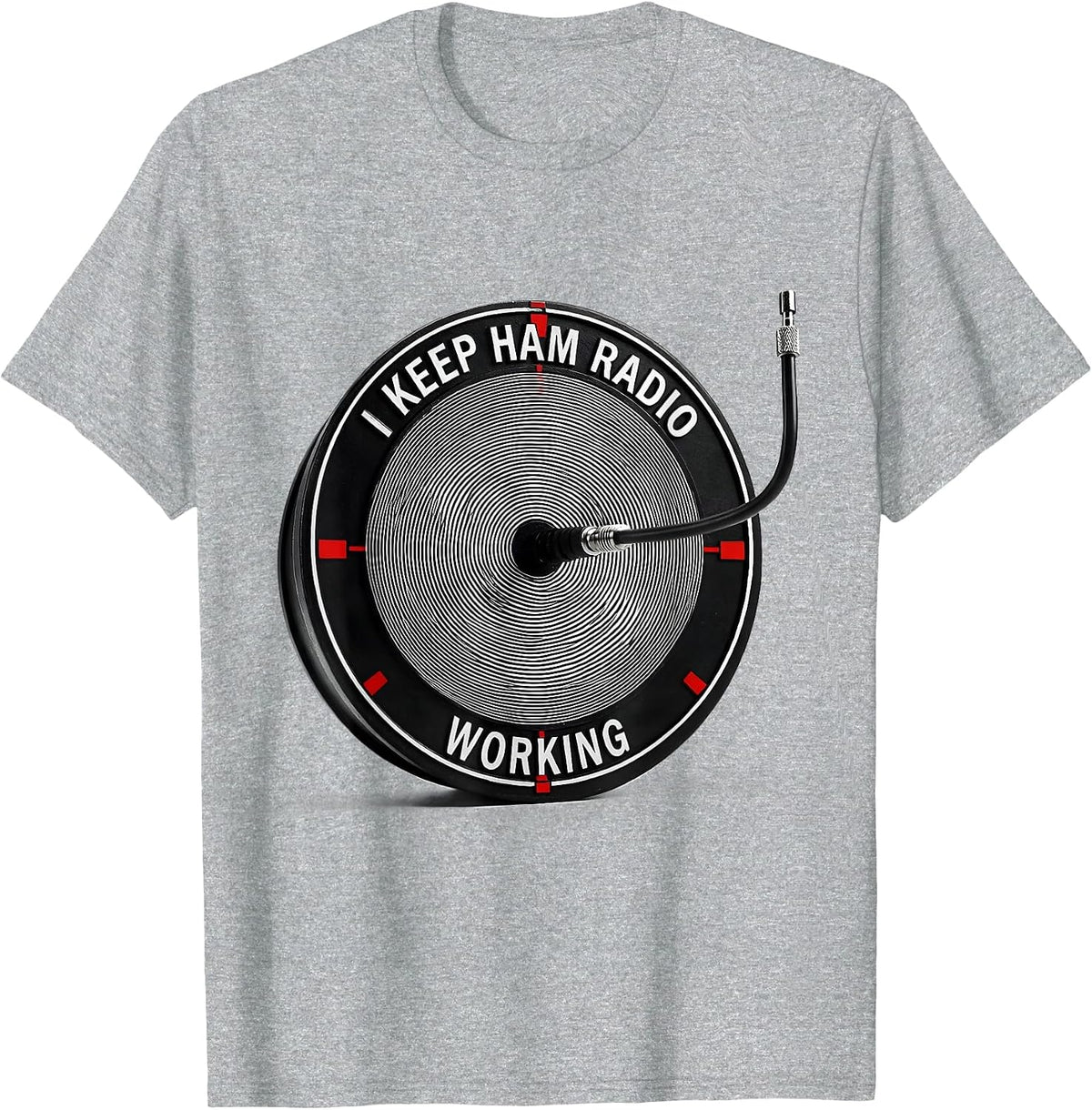Men's I Keep Ham Radio Working Funny Ham Operator Hobbyist Humor T-Shirt - Heather Grey